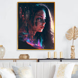 Double Exposure Woman Portrait Sci-Fi I