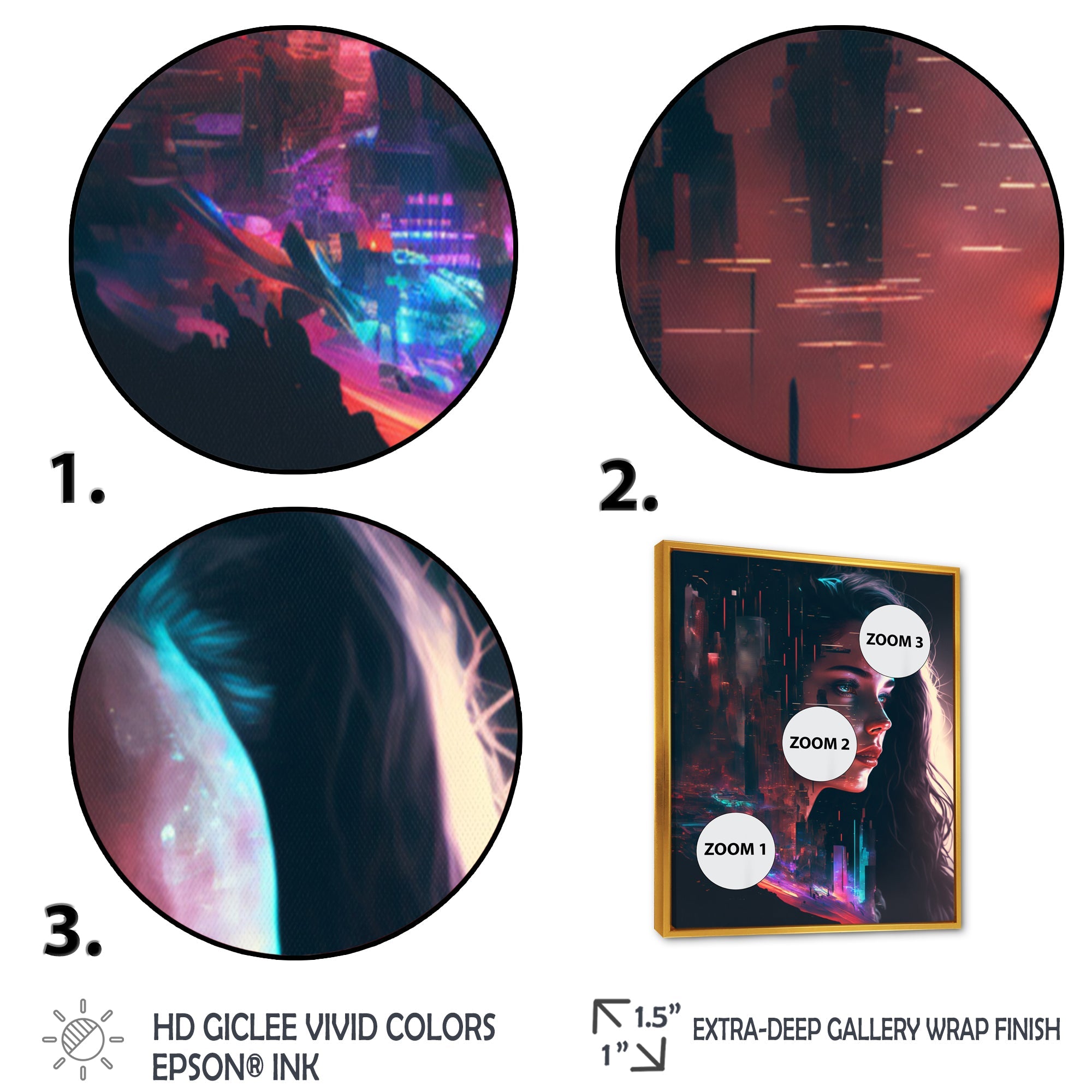 Double Exposure Woman Portrait Sci-Fi I