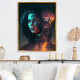 Double Exposure Woman Portrait Sci-Fi IV