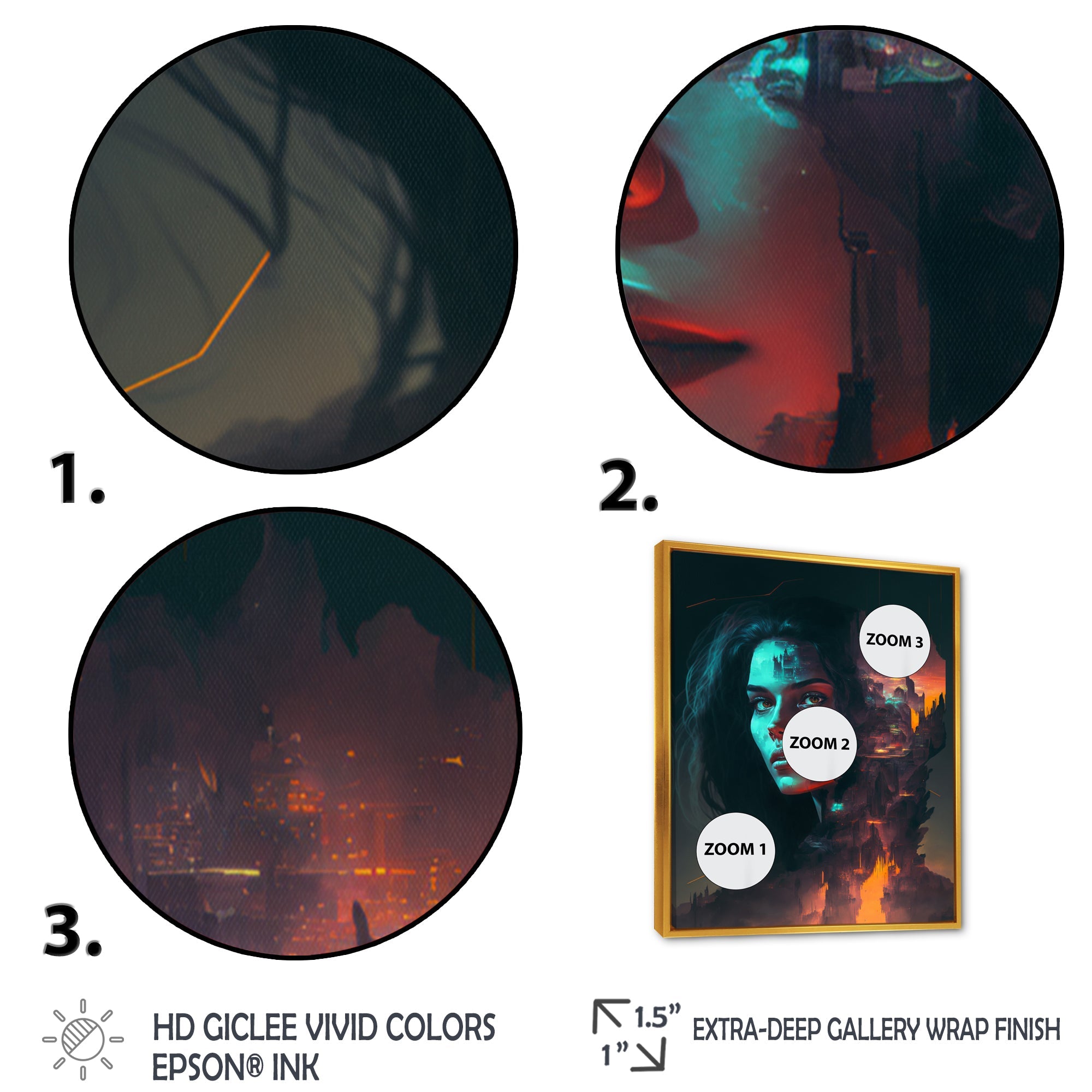 Double Exposure Woman Portrait Sci-Fi IV