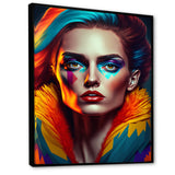 Colorful Sensual Woman In Fur Coat IV