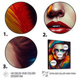 Colorful Sensual Woman In Fur Coat IV