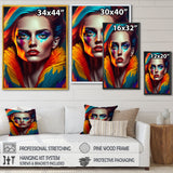 Colorful Sensual Woman In Fur Coat IV