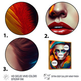 Colorful Sensual Woman In Fur Coat IV