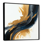 Blue And Gold Swirl Abstract II