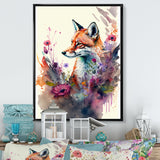 Cute Fox Floral Art II