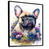 Cute Frenchie Floral Art I