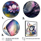 Cute Frenchie Floral Art I