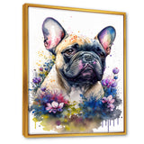 Cute Frenchie Floral Art I