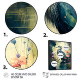 Cute Heron Floral Art I