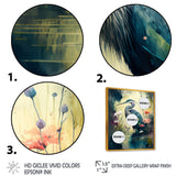 Cute Heron Floral Art I