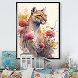 Cute Puma Floral Art III