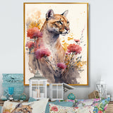 Cute Puma Floral Art III