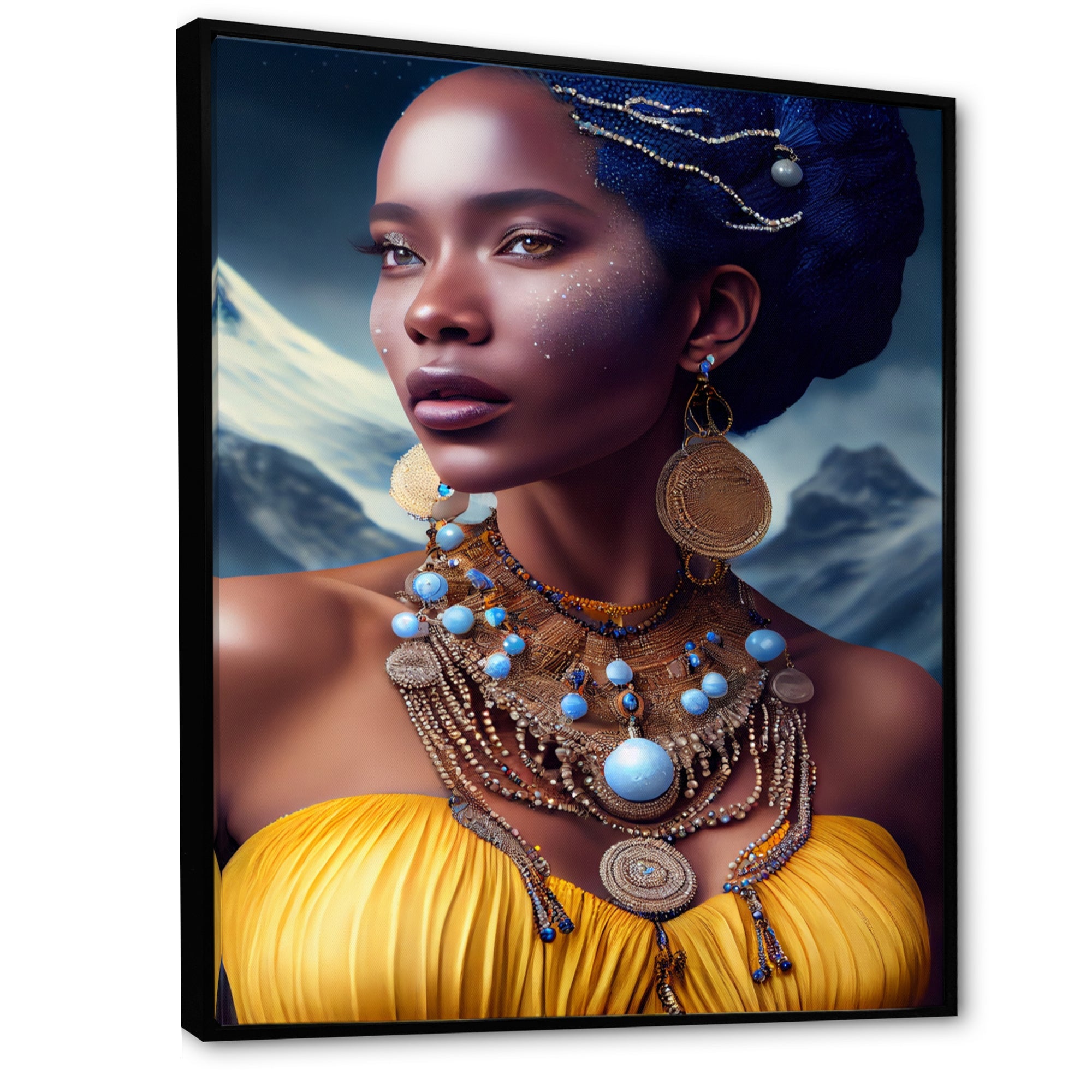 Queen African Woman In Winter
