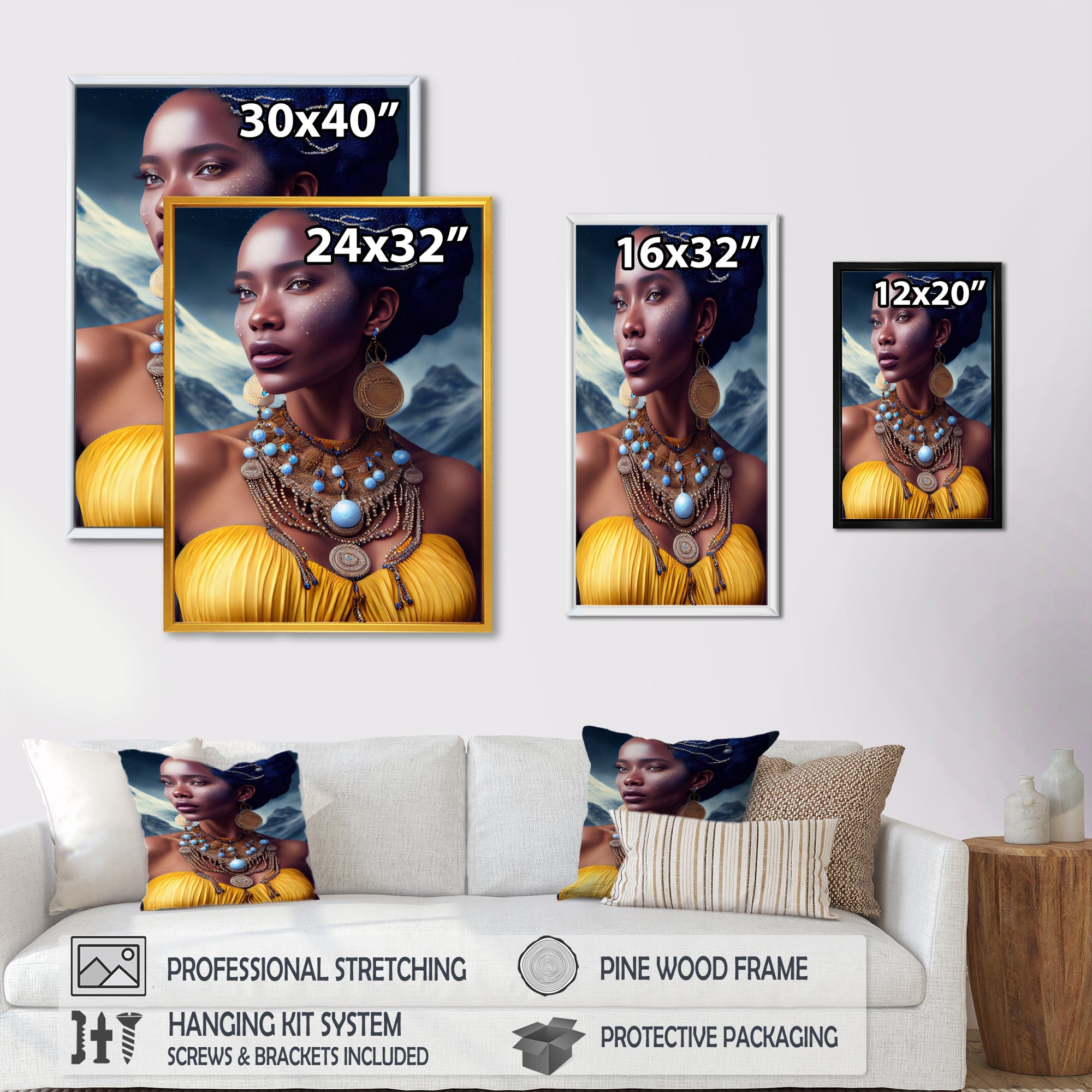 Queen African Woman In Winter