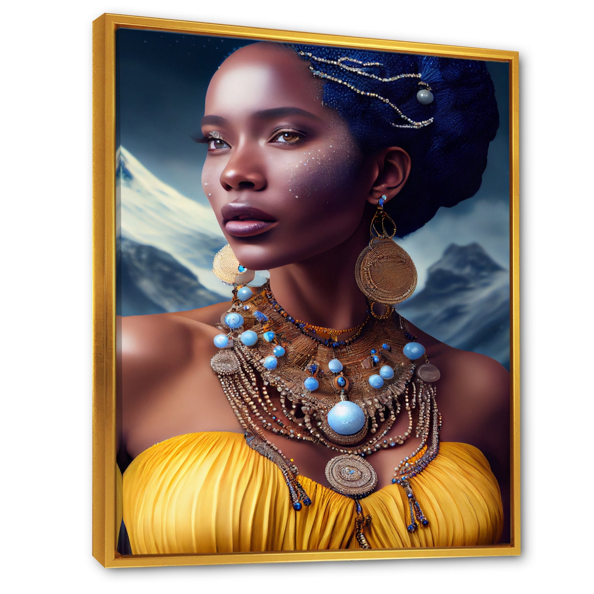 Queen African Woman In Winter