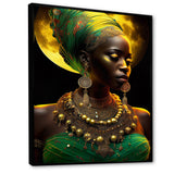 Emerald Queen African Woman Under Moon III