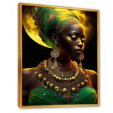 Emerald Queen African Woman Under Moon III