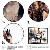 Western Cowboy Riding A Horse I