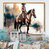 Western Cowboy Riding A Horse I