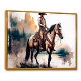 Western Cowboy Riding A Horse I