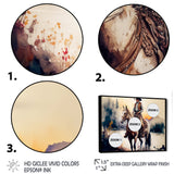 Western Cowboy Riding A Horse II