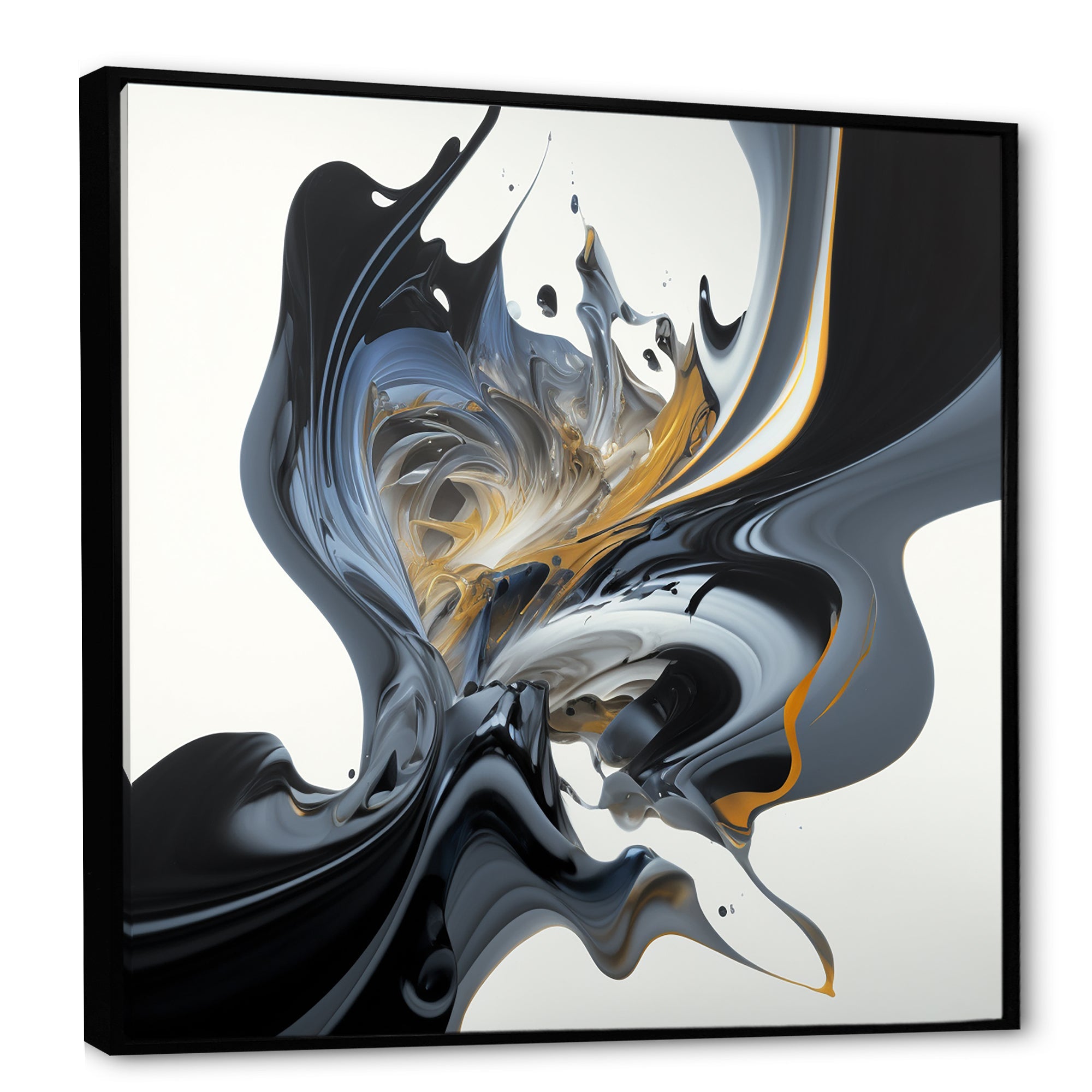 Bright Blue Smooth Abstract II