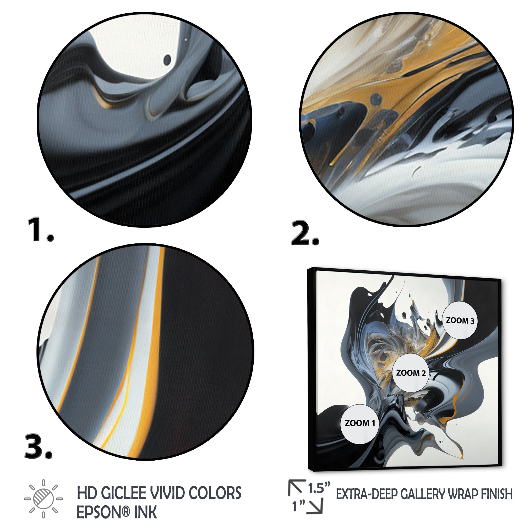 Bright Blue Smooth Abstract II