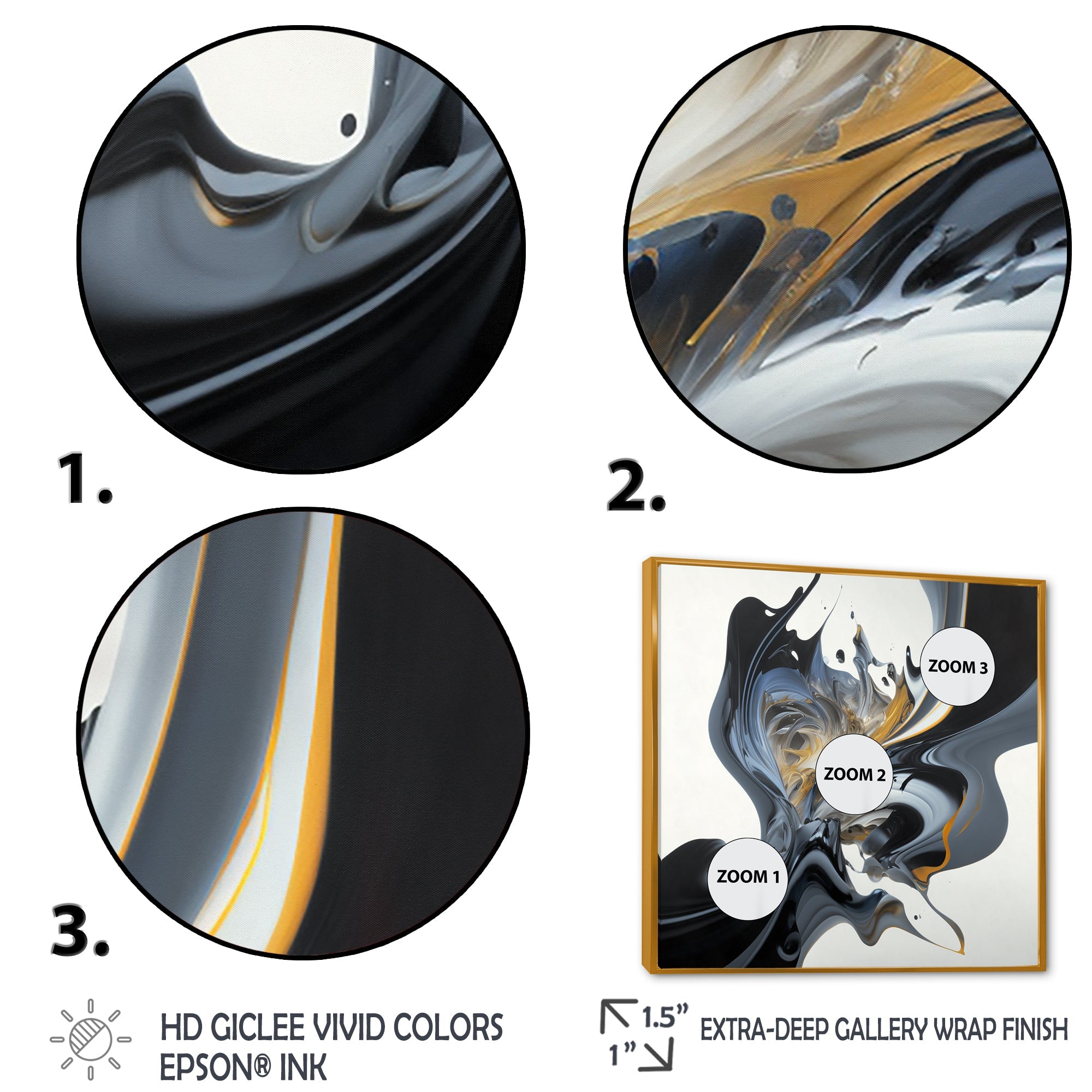 Bright Blue Smooth Abstract II