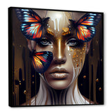 Sensual Woman With Colorful Butterfly VII