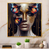 Sensual Woman With Colorful Butterfly VII