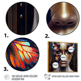 Sensual Woman With Colorful Butterfly VII