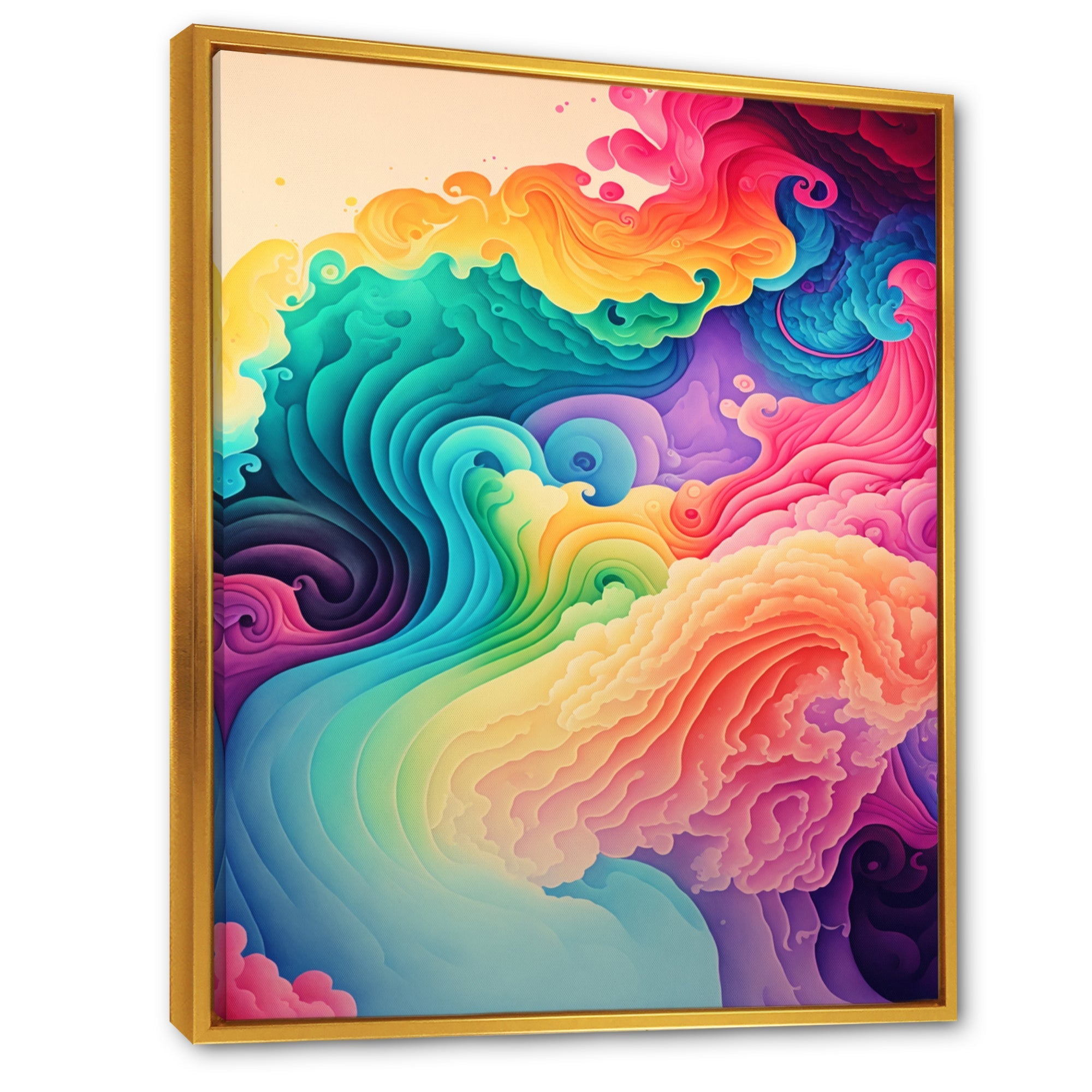 Multicolor Swirly Clouds I