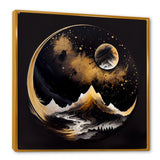 Black And Gold Mountain Landscape III