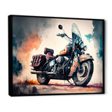 Motorcycle Parked In The Desert I