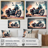 Motorcycle Parked In The Desert I