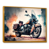 Motorcycle Parked In The Desert I