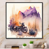 Motorcycle Parked In The Desert IV