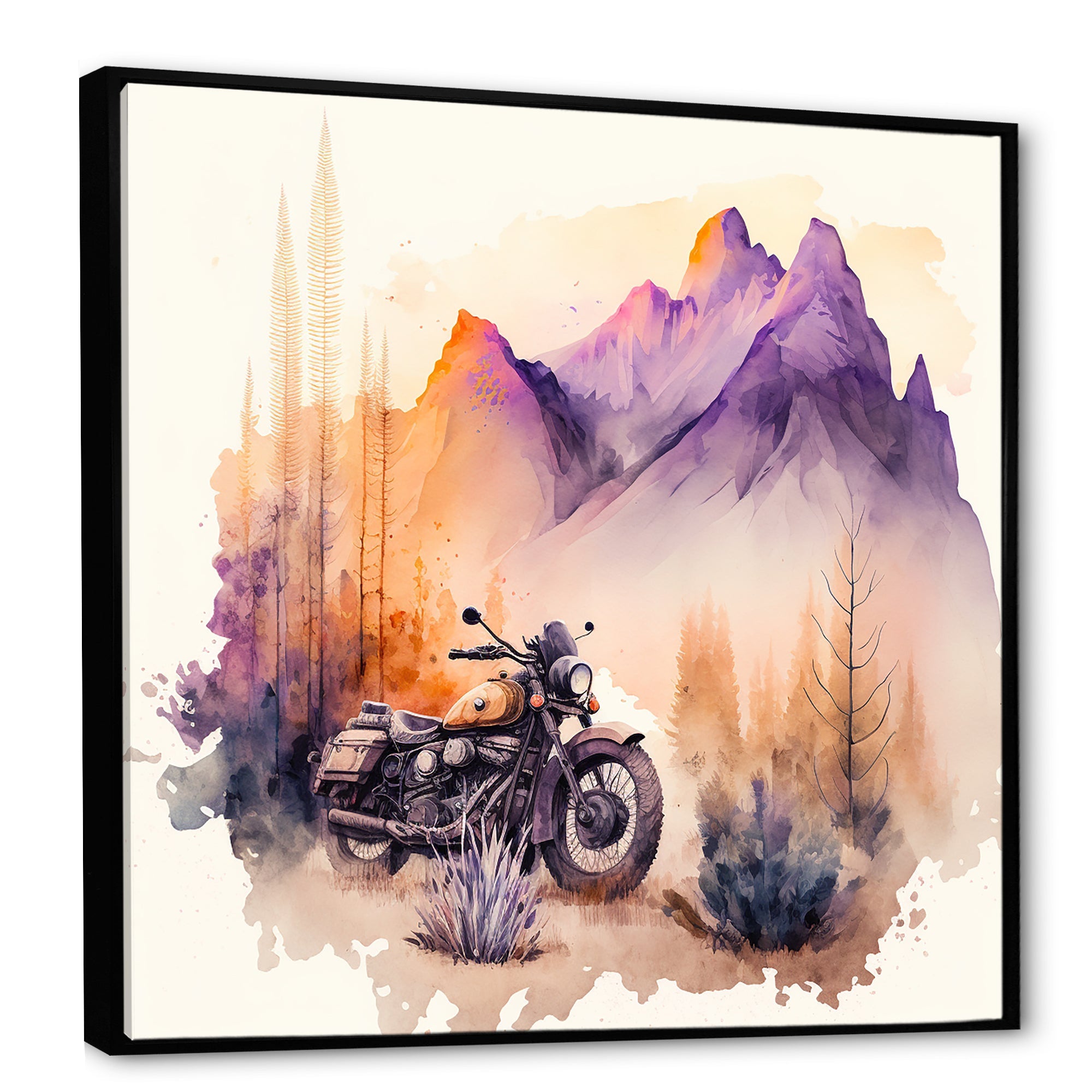 Motorcycle Parked In The Desert IV