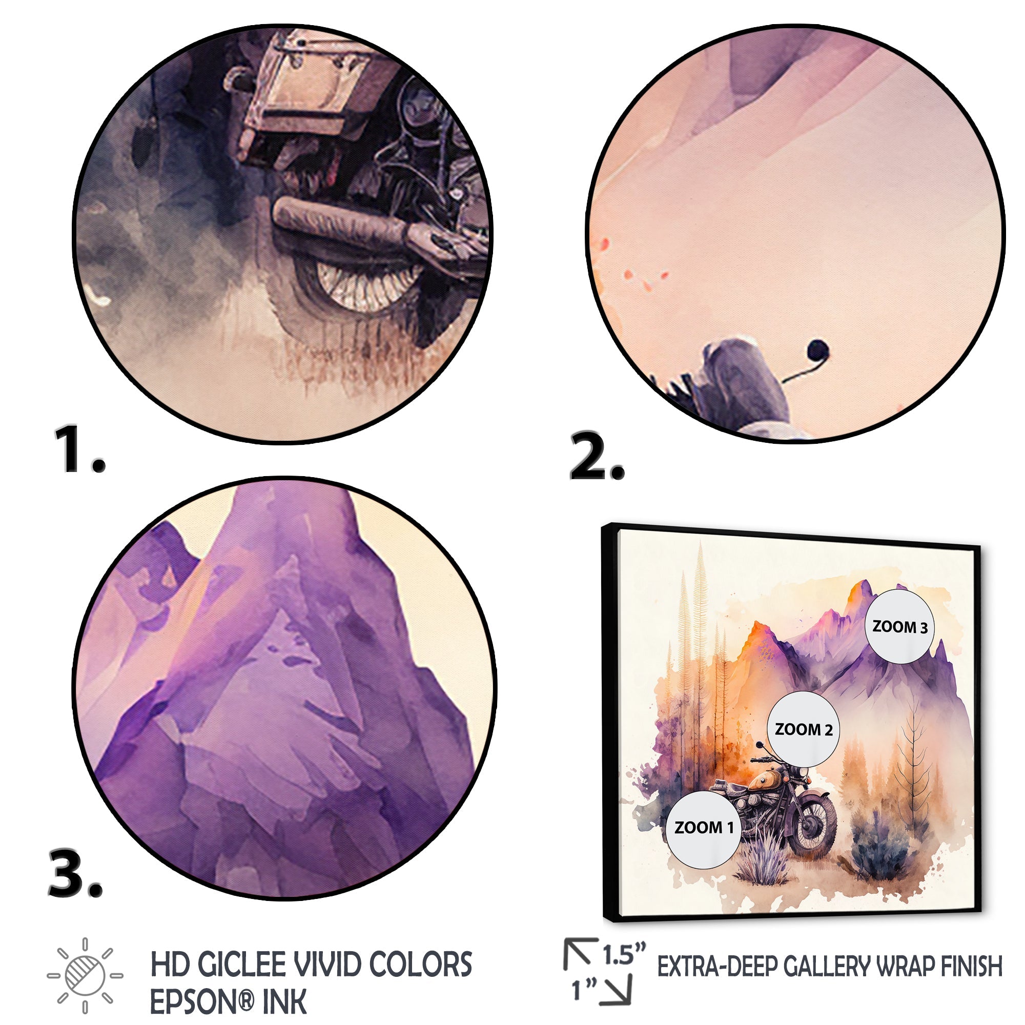 Motorcycle Parked In The Desert IV