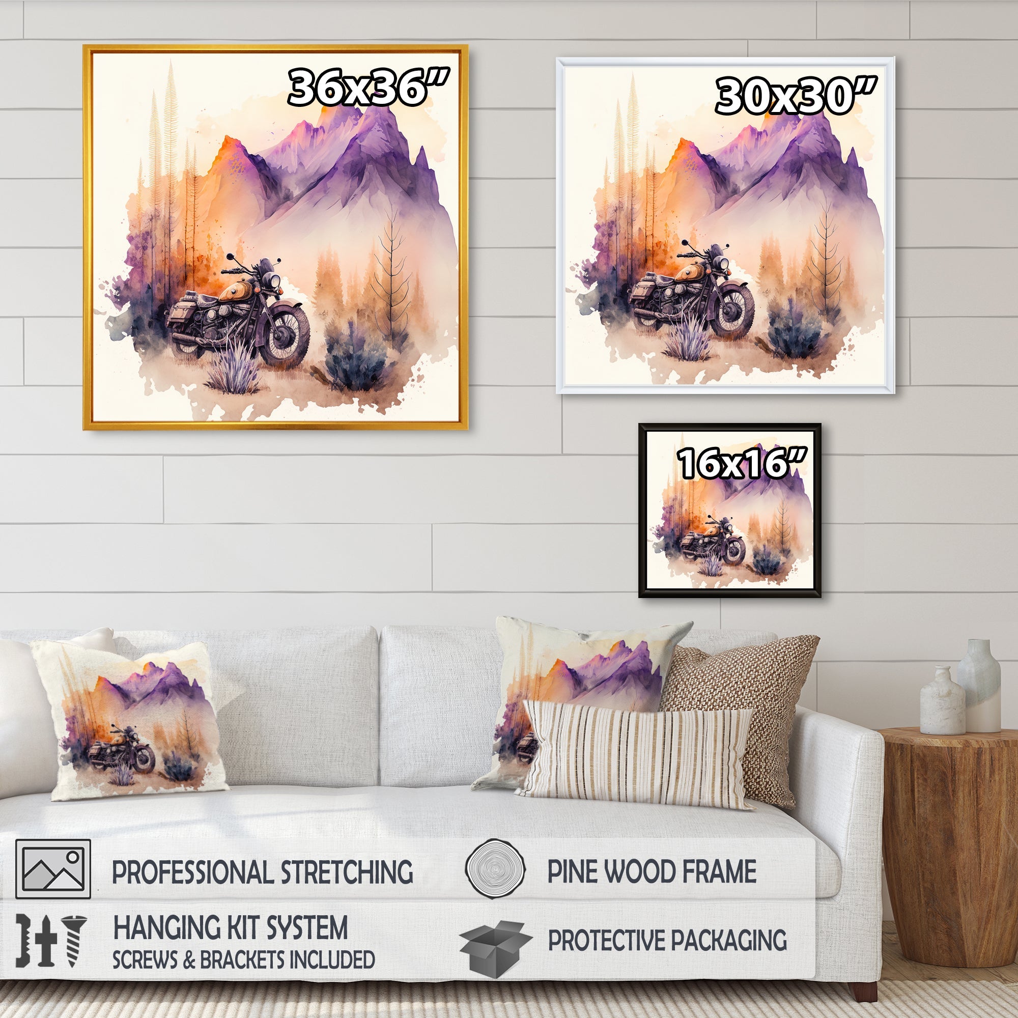 Motorcycle Parked In The Desert IV