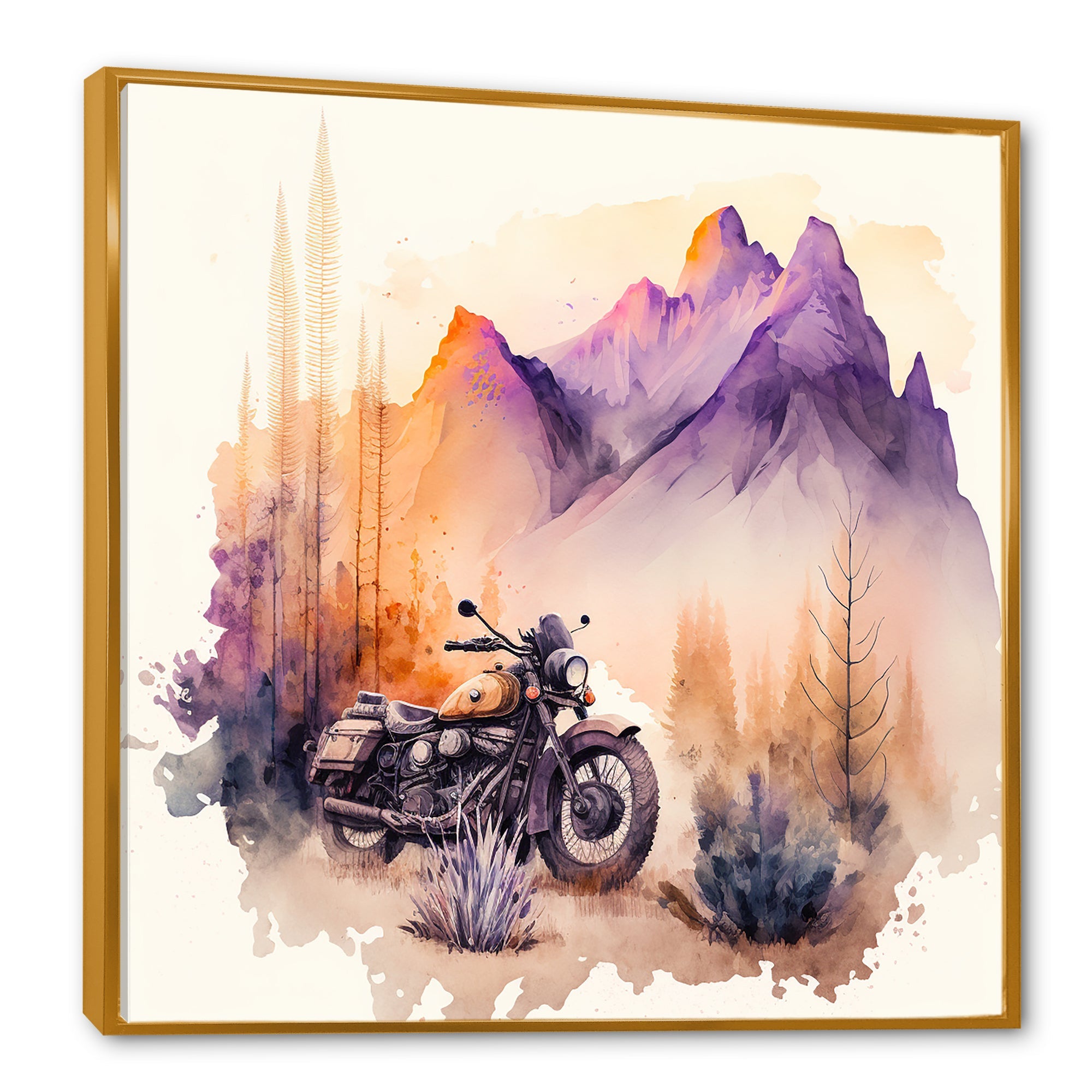 Motorcycle Parked In The Desert IV