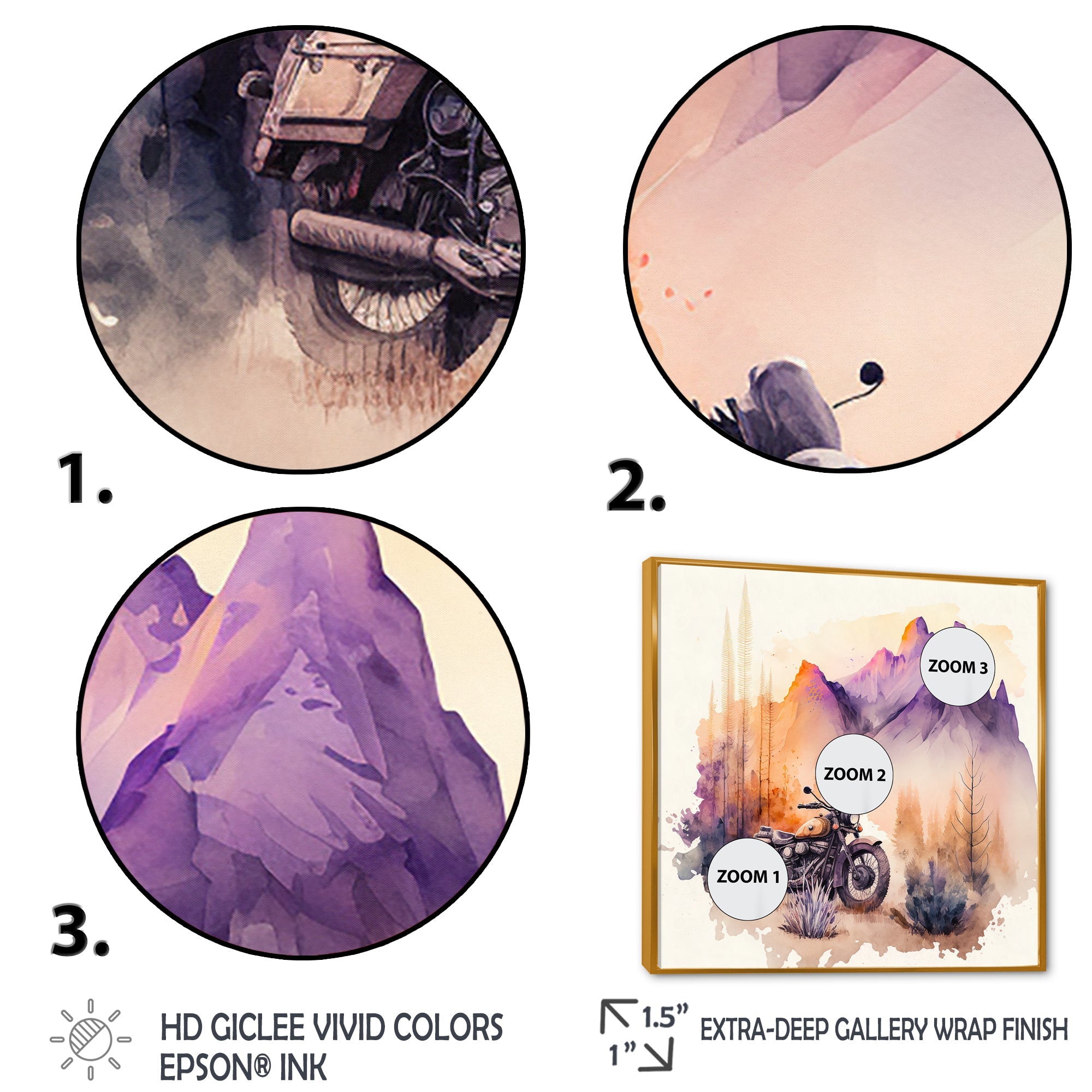 Motorcycle Parked In The Desert IV