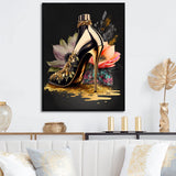 Black And Gold High Heel Shoe I