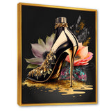 Black And Gold High Heel Shoe I