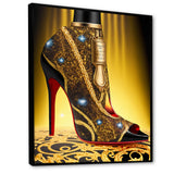 Black And Gold High Heel Shoe III