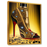 Black And Gold High Heel Shoe III