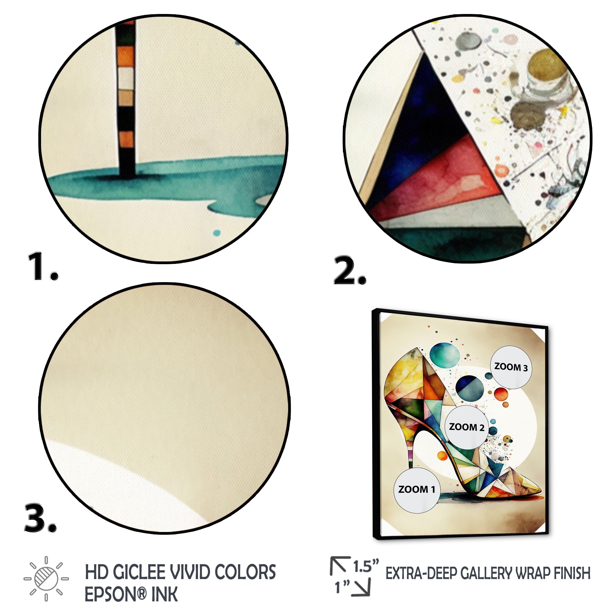 Retro Art Deco High Heel Shoe X