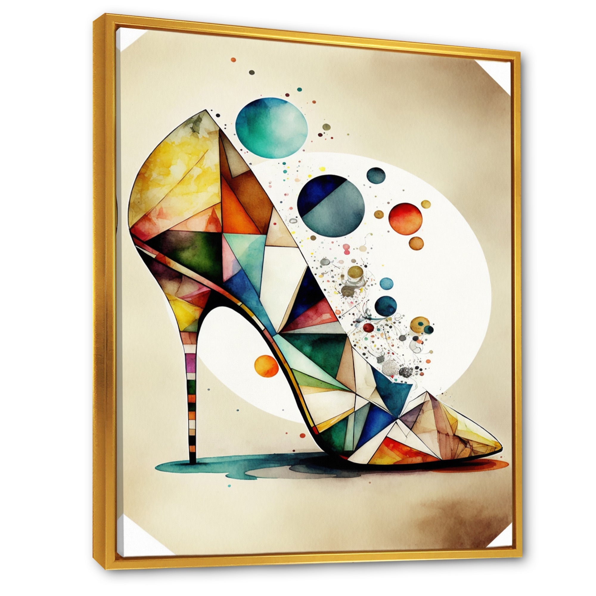 Retro Art Deco High Heel Shoe X
