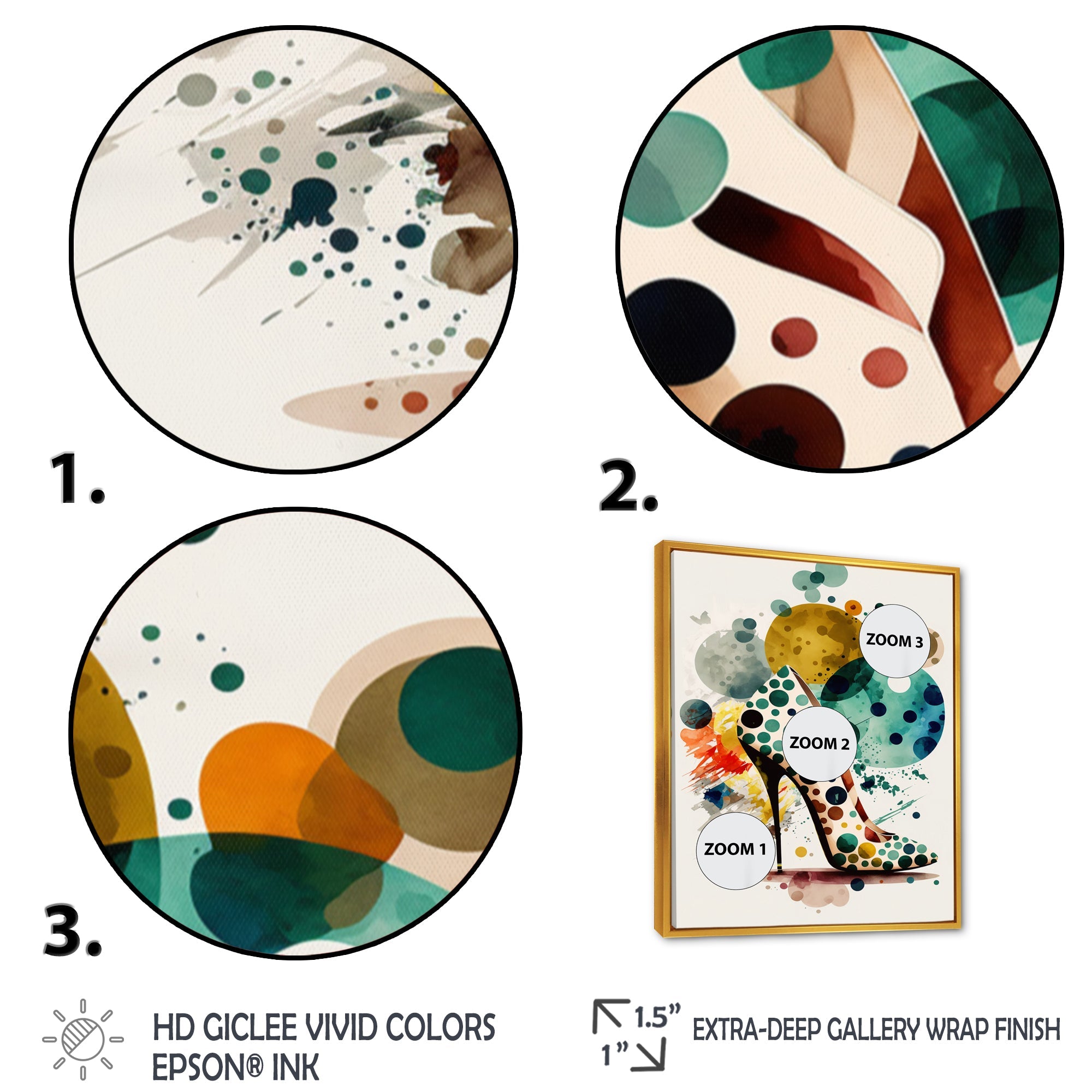 Retro Art Deco High Heel Shoe VI